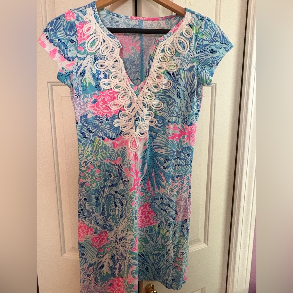 Lilly Pulitzer Seashell Coral Patterned Dress